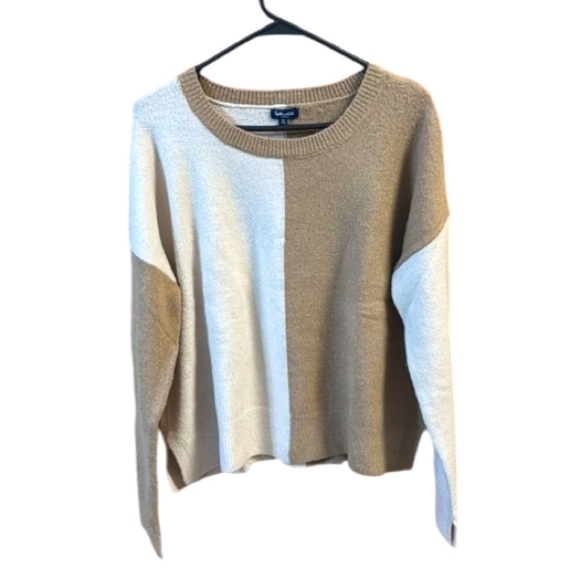 Splendid Sweater Amy Cashmere Wool Toast and Oat size L      NWT Rtl 168 - Picture 6 of 14